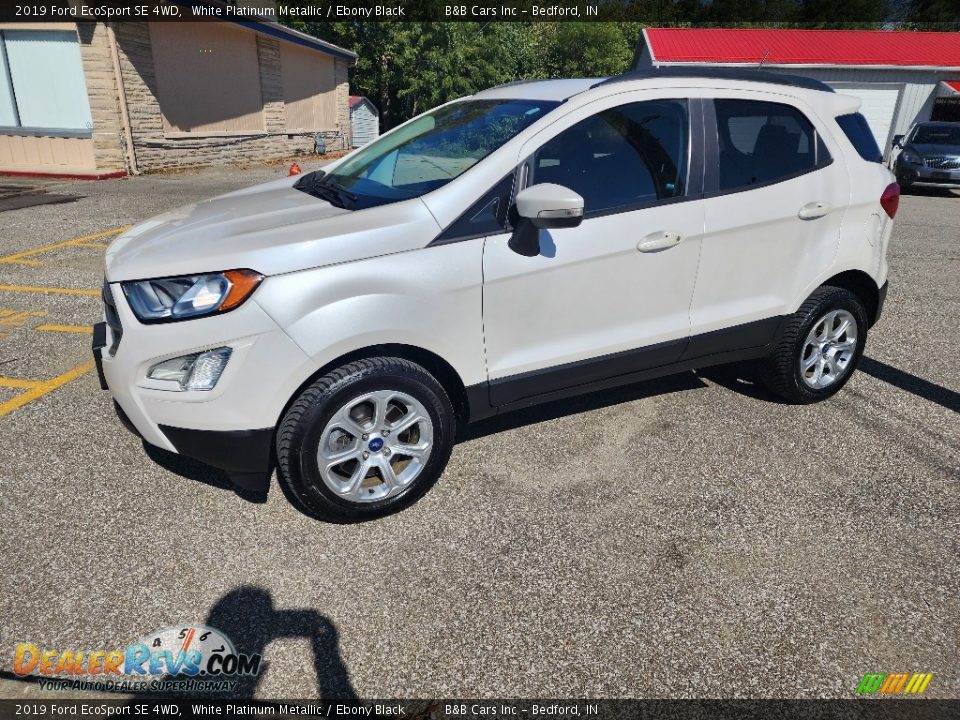 White Platinum Metallic 2019 Ford EcoSport SE 4WD Photo #5