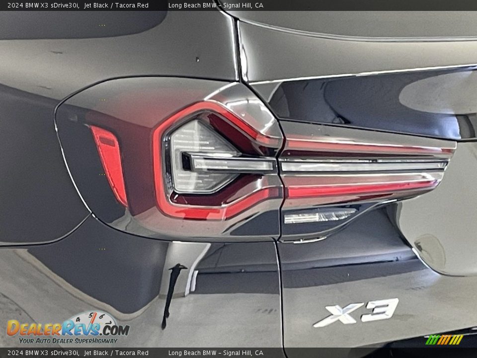 2024 BMW X3 sDrive30i Jet Black / Tacora Red Photo #6