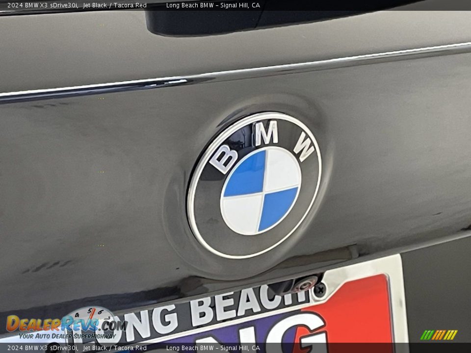 2024 BMW X3 sDrive30i Jet Black / Tacora Red Photo #7