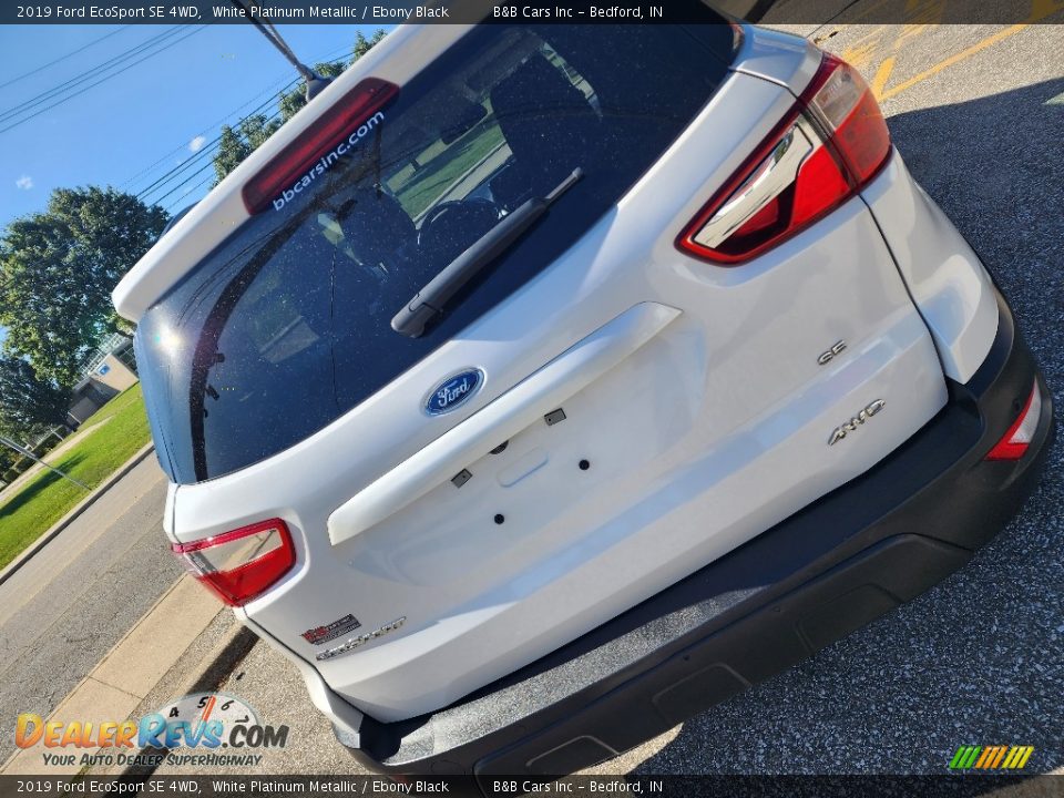 2019 Ford EcoSport SE 4WD White Platinum Metallic / Ebony Black Photo #7