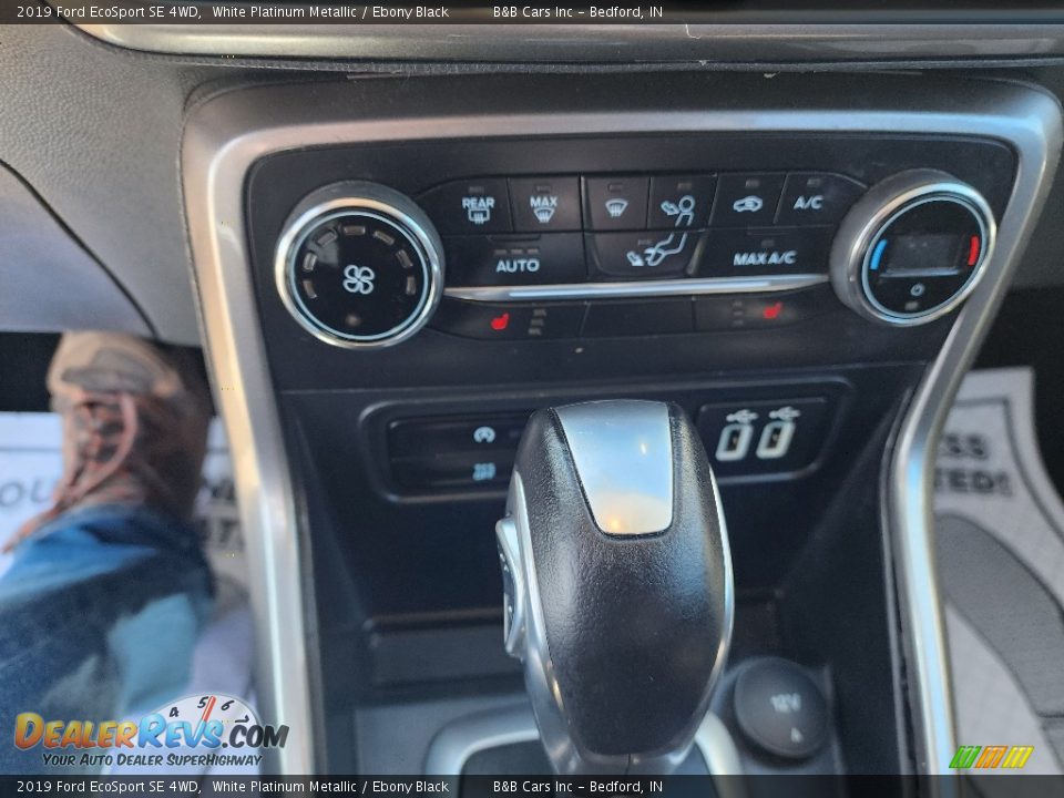2019 Ford EcoSport SE 4WD White Platinum Metallic / Ebony Black Photo #12
