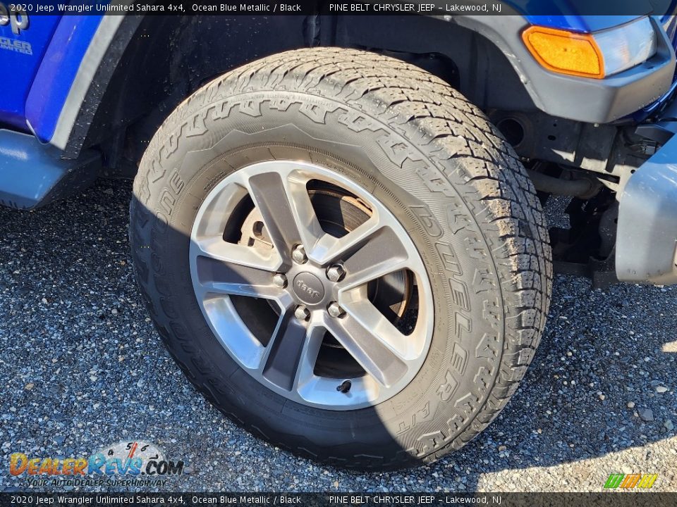 2020 Jeep Wrangler Unlimited Sahara 4x4 Ocean Blue Metallic / Black Photo #6