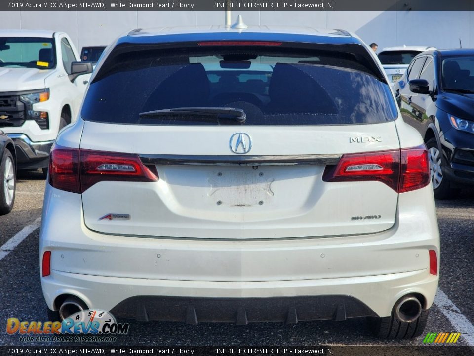 2019 Acura MDX A Spec SH-AWD White Diamond Pearl / Ebony Photo #4