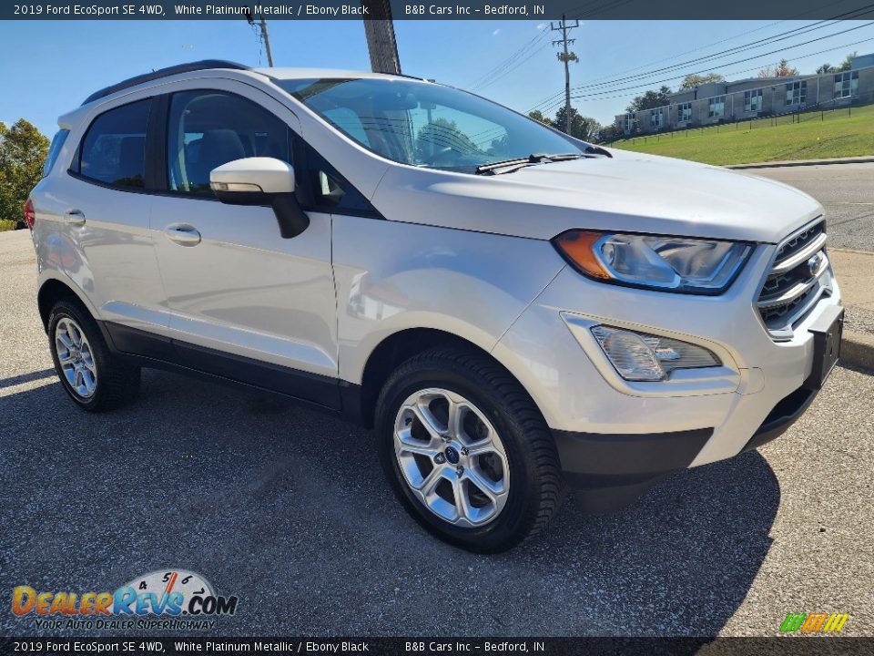 White Platinum Metallic 2019 Ford EcoSport SE 4WD Photo #25