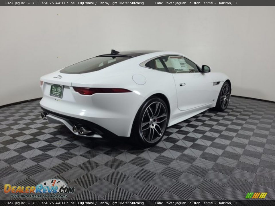 2024 Jaguar F-TYPE P450 75 AWD Coupe Fuji White / Tan w/Light Oyster Stitching Photo #2