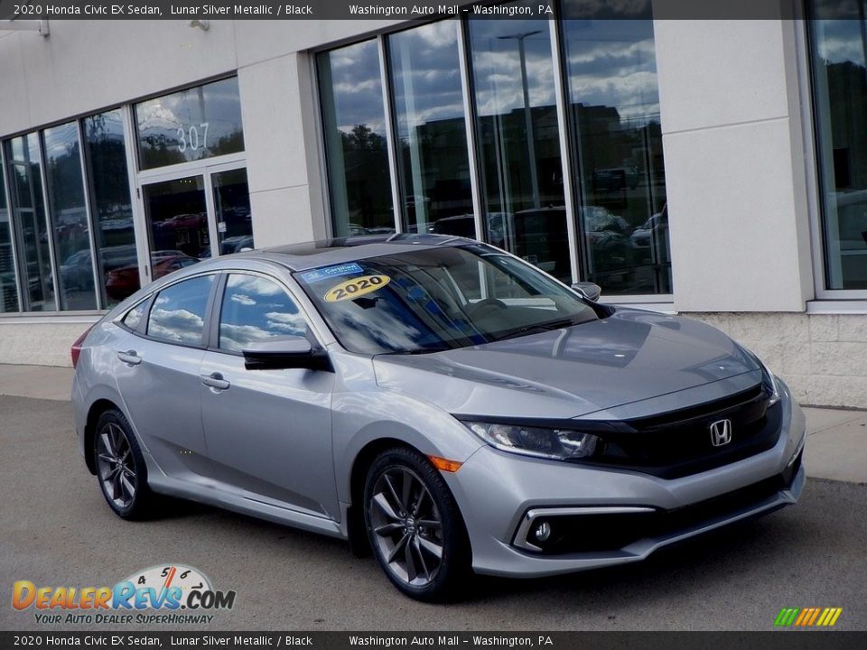 Front 3/4 View of 2020 Honda Civic EX Sedan Photo #1