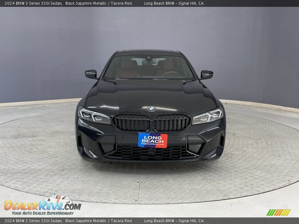2024 BMW 3 Series 330i Sedan Black Sapphire Metallic / Tacora Red Photo #2