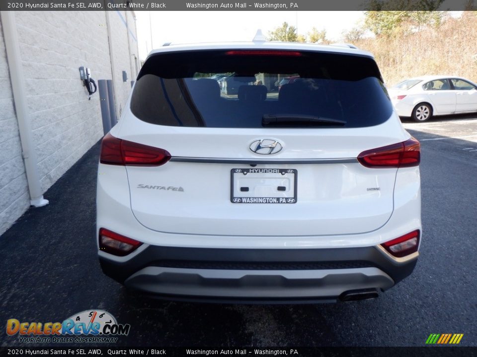 2020 Hyundai Santa Fe SEL AWD Quartz White / Black Photo #6