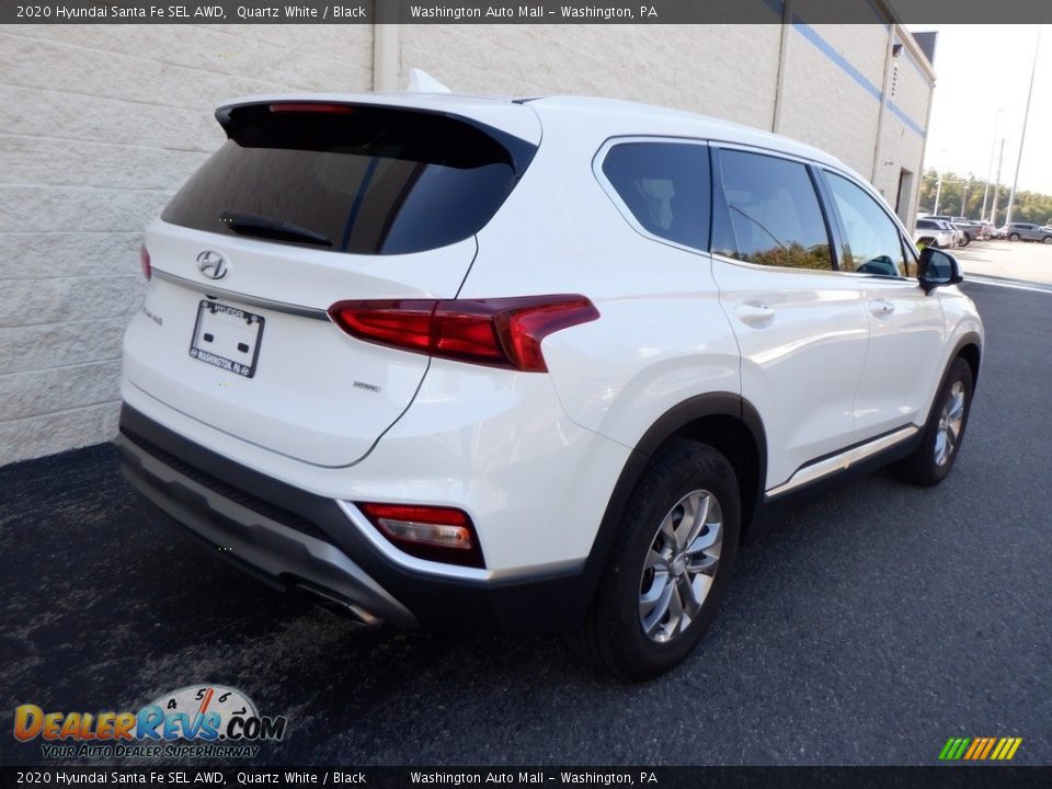 2020 Hyundai Santa Fe SEL AWD Quartz White / Black Photo #7