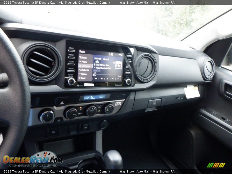 Dashboard of 2023 Toyota Tacoma SR Double Cab 4x4 Photo #17