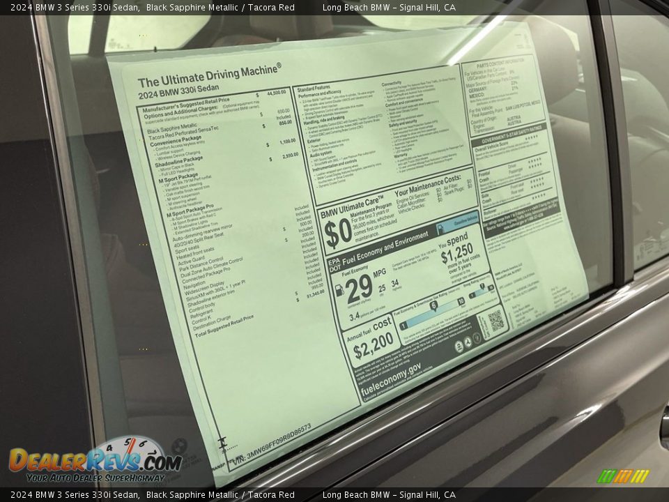 2024 BMW 3 Series 330i Sedan Window Sticker Photo #25