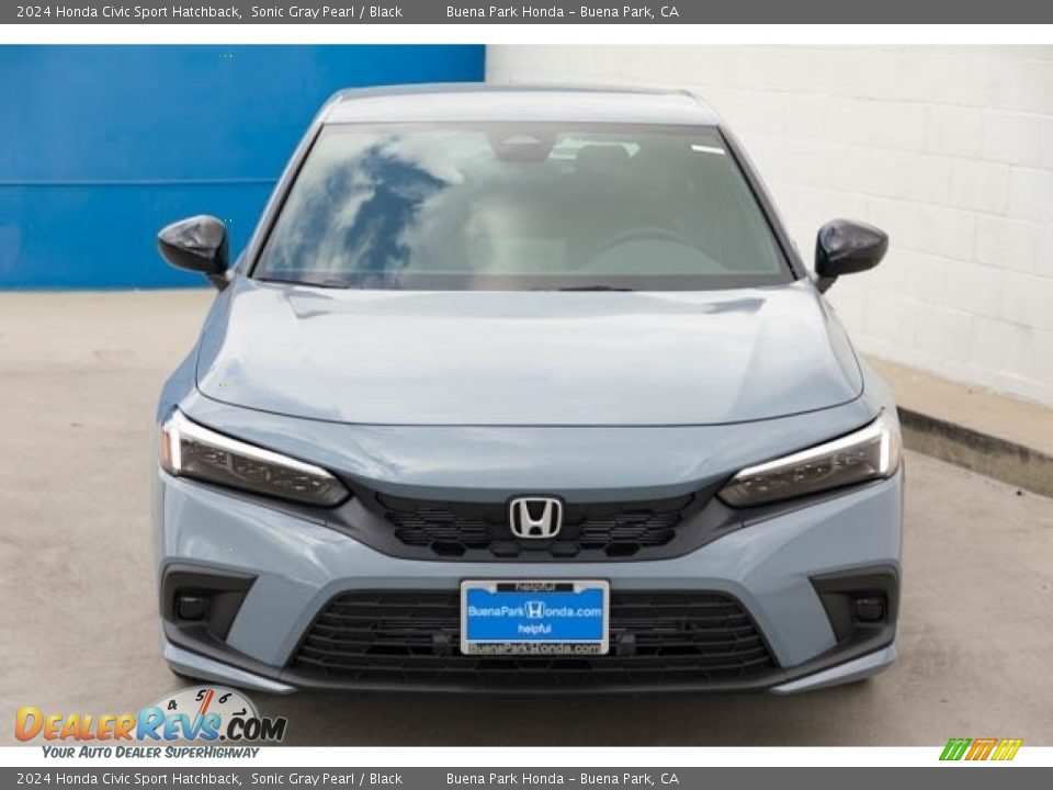 2024 Honda Civic Sport Hatchback Sonic Gray Pearl / Black Photo #3