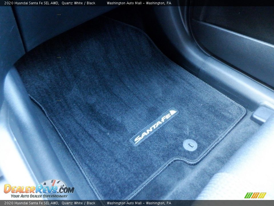 2020 Hyundai Santa Fe SEL AWD Quartz White / Black Photo #28