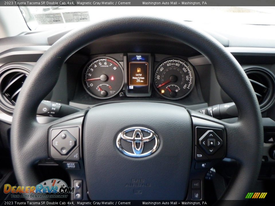 2023 Toyota Tacoma SR Double Cab 4x4 Steering Wheel Photo #22