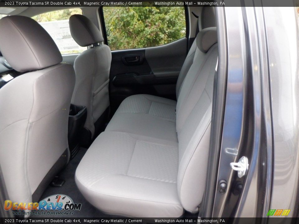 Rear Seat of 2023 Toyota Tacoma SR Double Cab 4x4 Photo #25