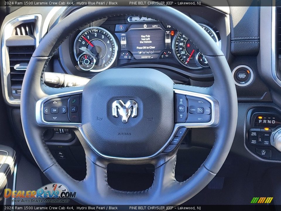 2024 Ram 1500 Laramie Crew Cab 4x4 Steering Wheel Photo #12