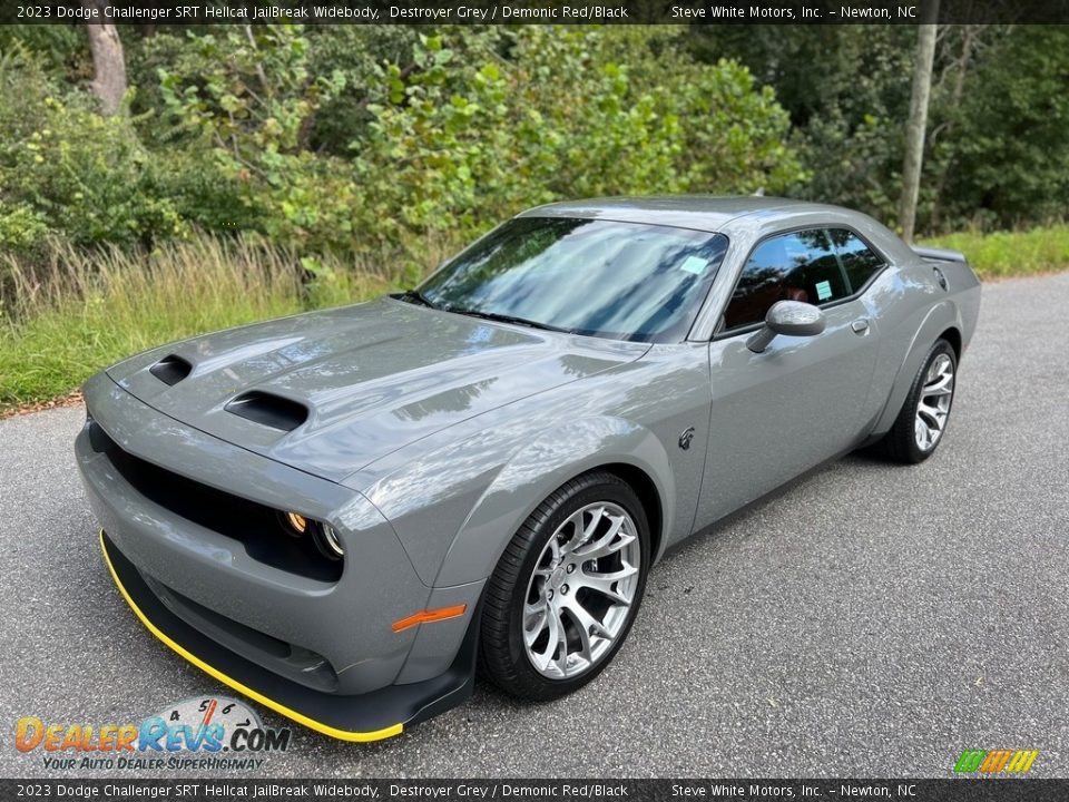 2023 Dodge Challenger SRT Hellcat JailBreak Widebody Destroyer Grey / Demonic Red/Black Photo #2