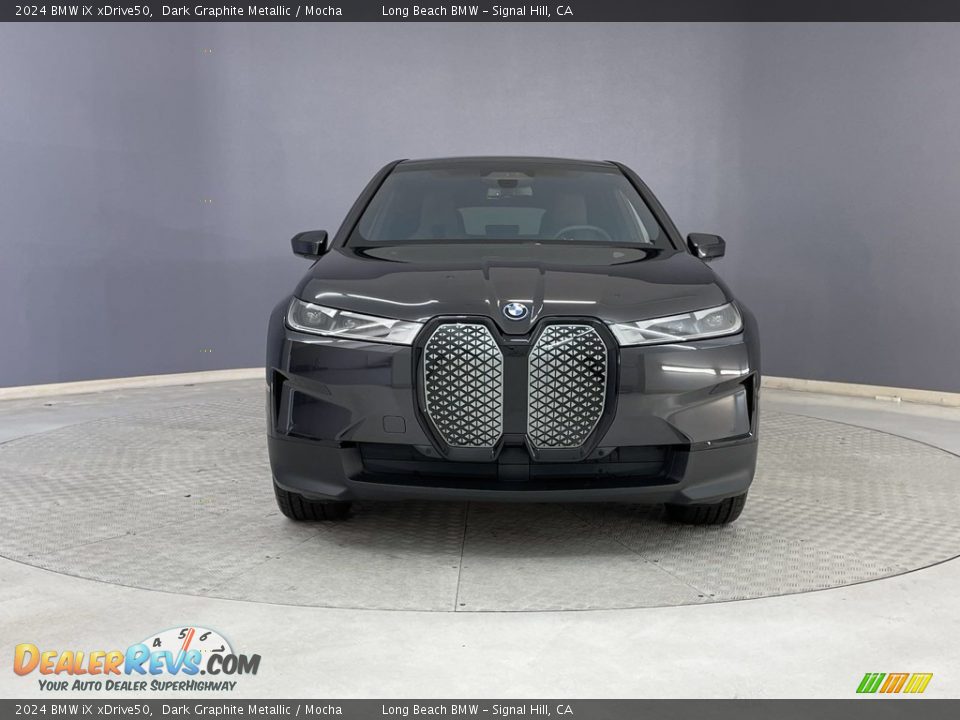 2024 BMW iX xDrive50 Dark Graphite Metallic / Mocha Photo #2