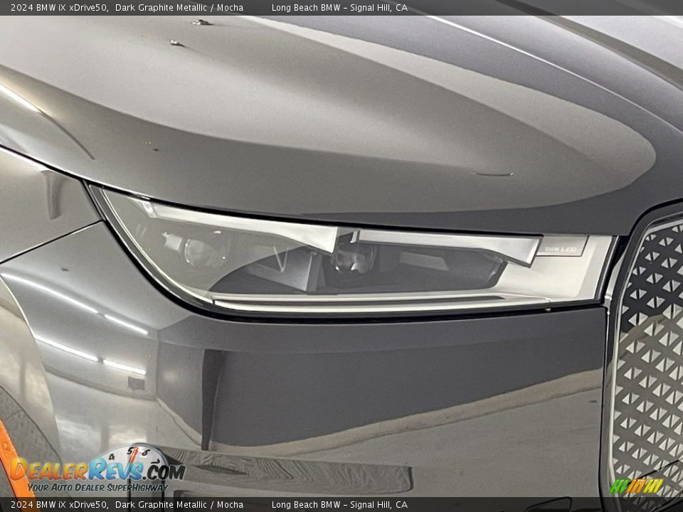 2024 BMW iX xDrive50 Dark Graphite Metallic / Mocha Photo #4