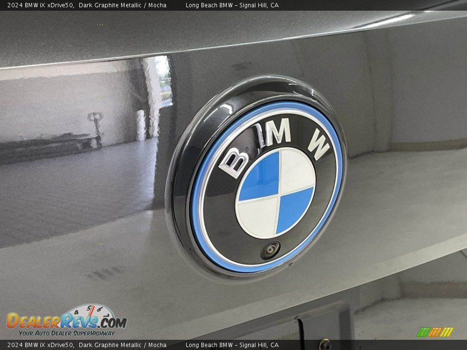 2024 BMW iX xDrive50 Dark Graphite Metallic / Mocha Photo #7
