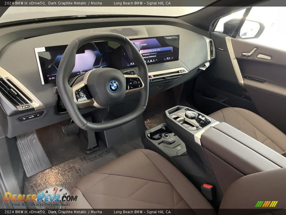 Mocha Interior - 2024 BMW iX xDrive50 Photo #11