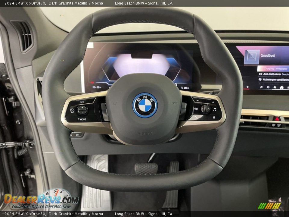 2024 BMW iX xDrive50 Steering Wheel Photo #13