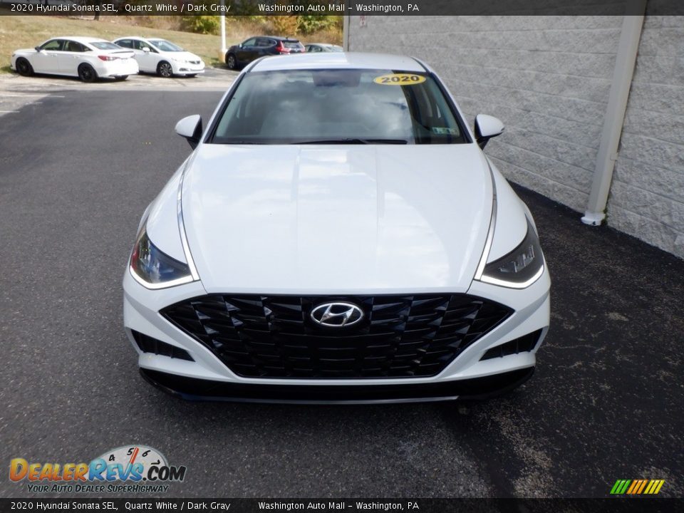 2020 Hyundai Sonata SEL Quartz White / Dark Gray Photo #2