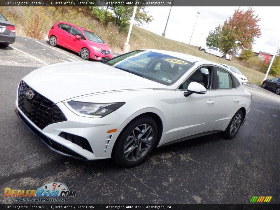 Quartz White 2020 Hyundai Sonata SEL Photo #3