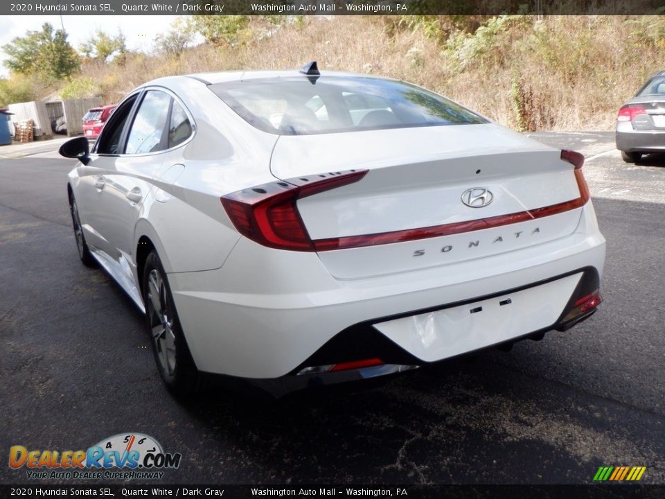 2020 Hyundai Sonata SEL Quartz White / Dark Gray Photo #4