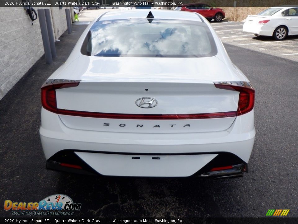 2020 Hyundai Sonata SEL Quartz White / Dark Gray Photo #5