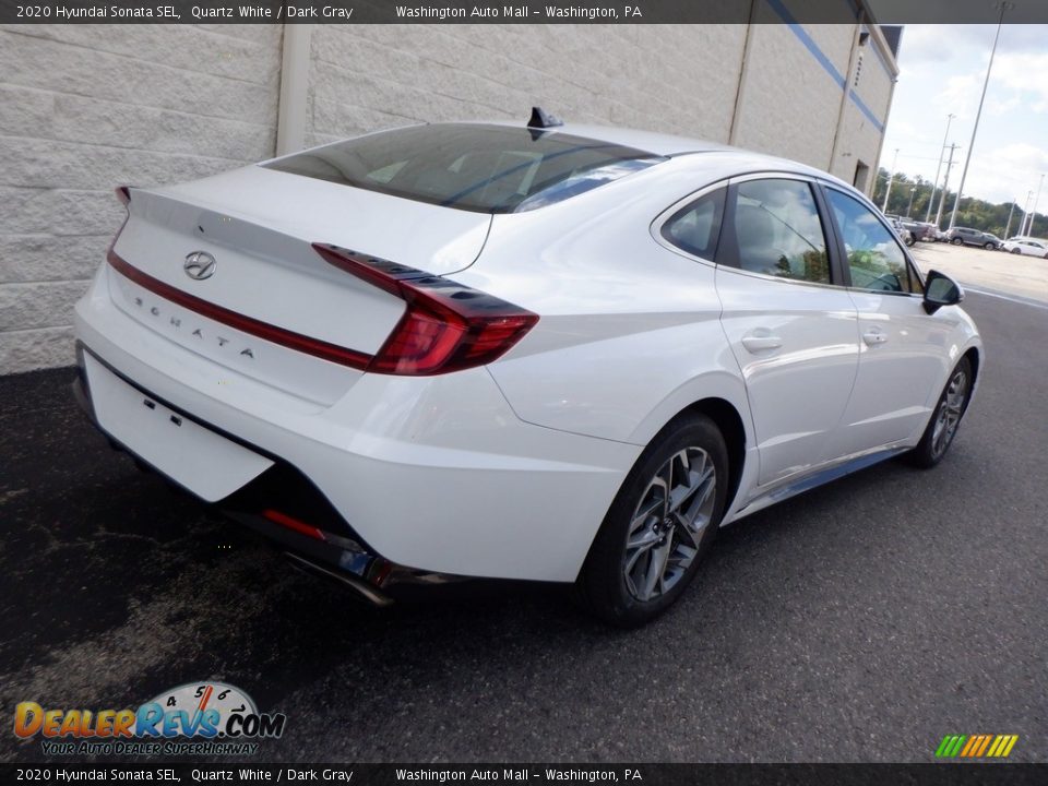 2020 Hyundai Sonata SEL Quartz White / Dark Gray Photo #6