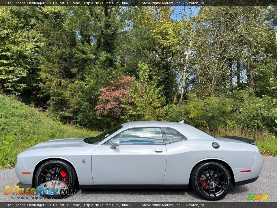 Triple Nickel Metallic 2023 Dodge Challenger SRT Hellcat JailBreak Photo #1