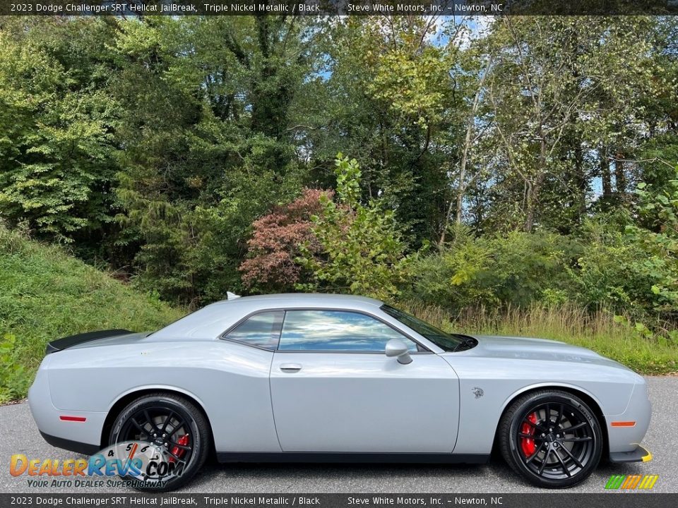 Triple Nickel Metallic 2023 Dodge Challenger SRT Hellcat JailBreak Photo #5