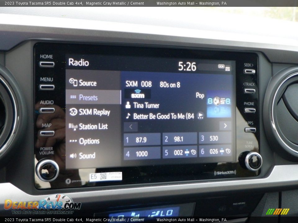 Audio System of 2023 Toyota Tacoma SR5 Double Cab 4x4 Photo #19