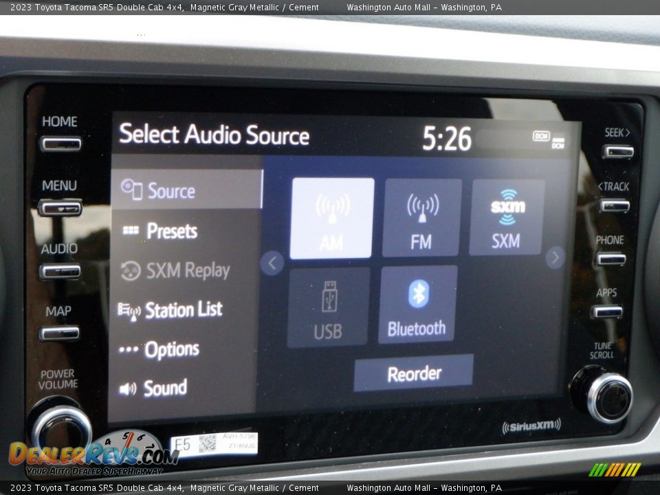 Audio System of 2023 Toyota Tacoma SR5 Double Cab 4x4 Photo #21