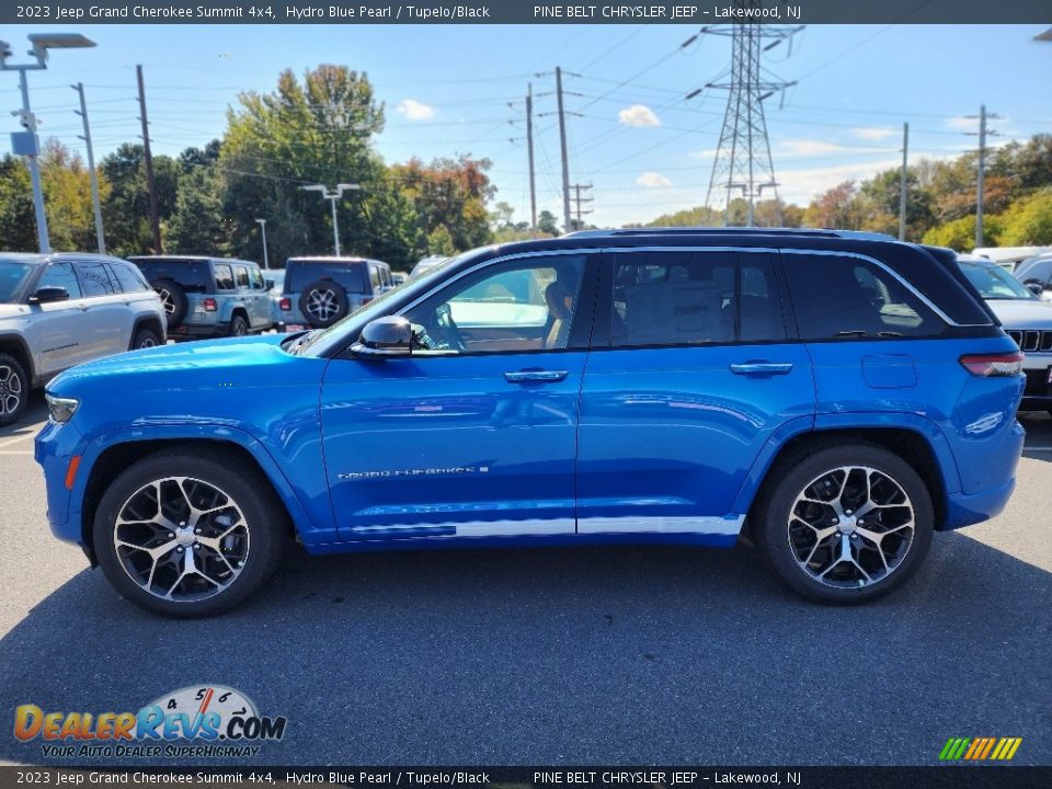 2023 Jeep Grand Cherokee Summit 4x4 Hydro Blue Pearl / Tupelo/Black Photo #3
