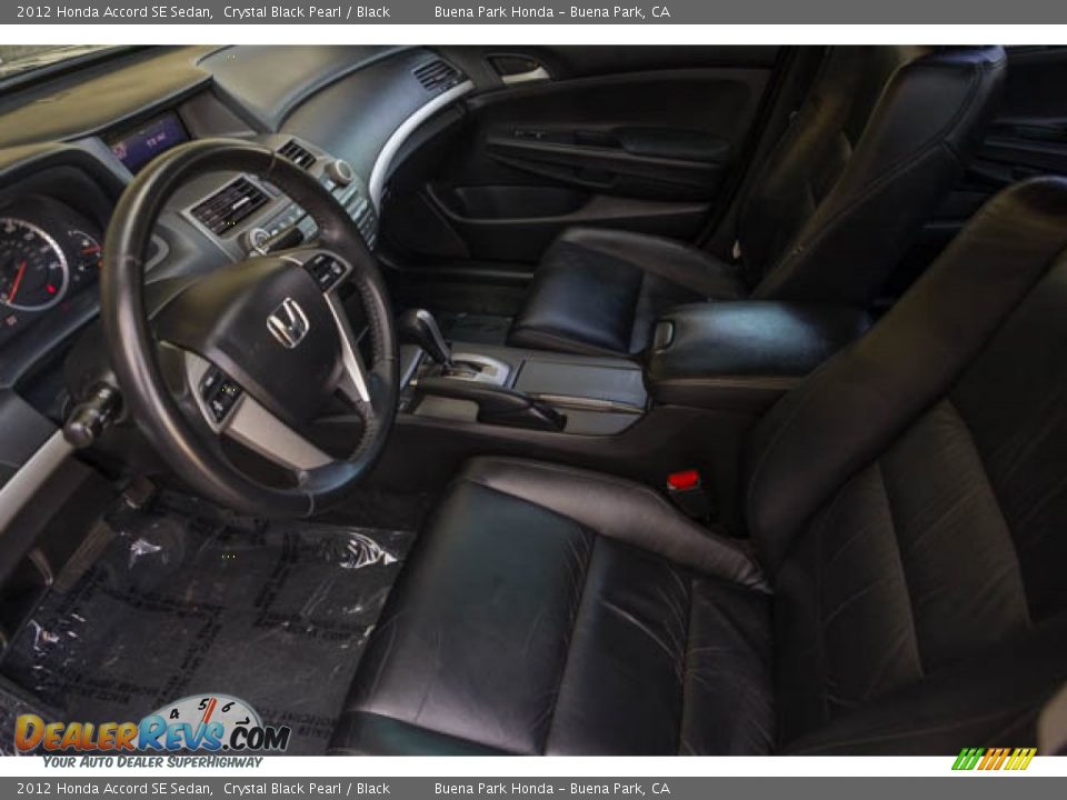 2012 Honda Accord SE Sedan Crystal Black Pearl / Black Photo #3