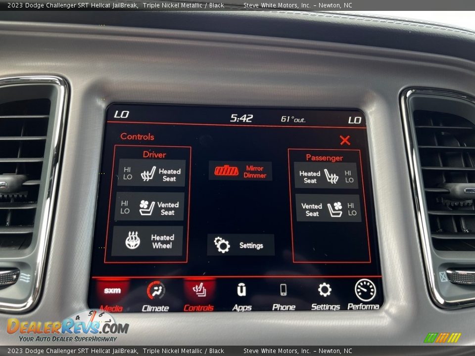 Controls of 2023 Dodge Challenger SRT Hellcat JailBreak Photo #24