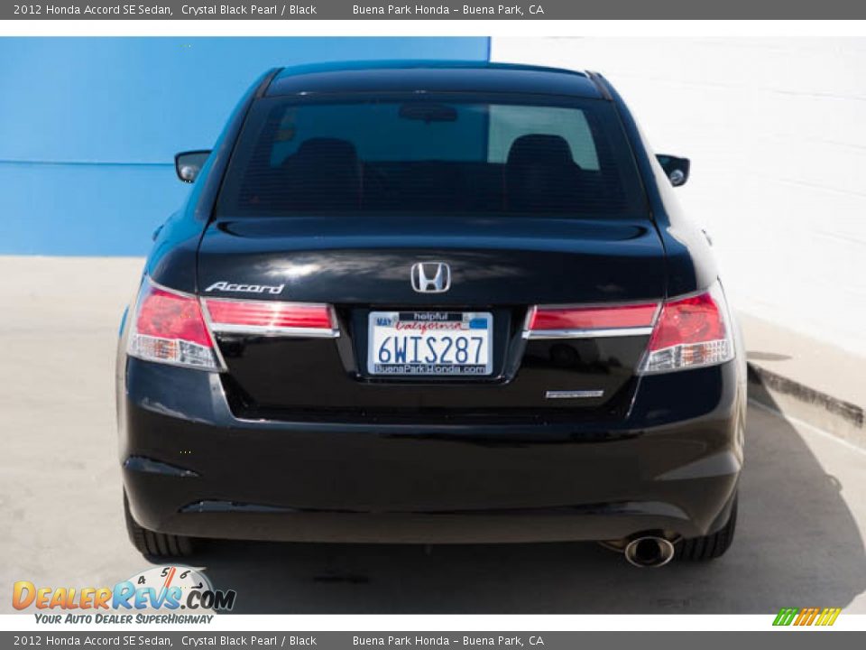 2012 Honda Accord SE Sedan Crystal Black Pearl / Black Photo #11