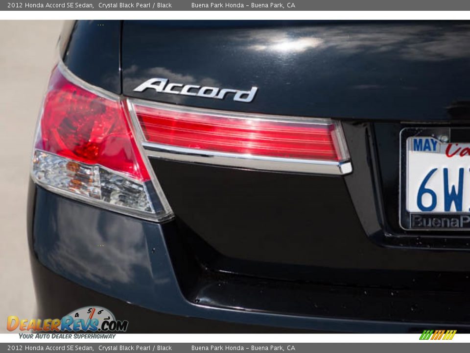2012 Honda Accord SE Sedan Crystal Black Pearl / Black Photo #12