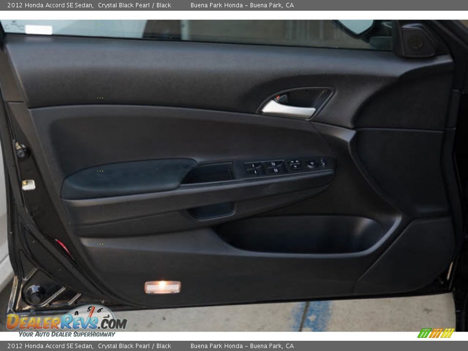 2012 Honda Accord SE Sedan Crystal Black Pearl / Black Photo #25