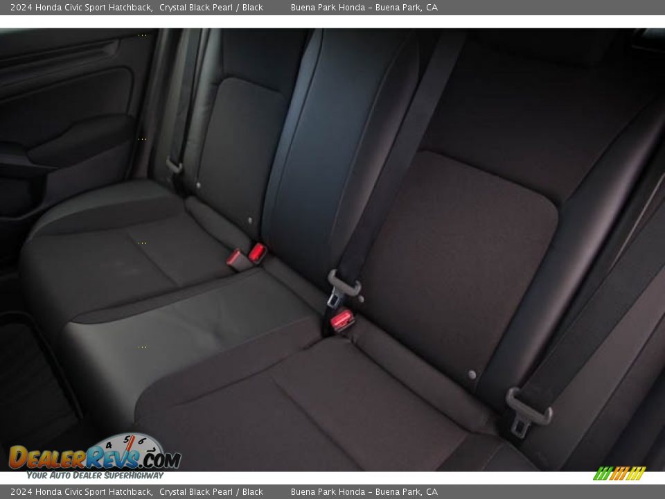 2024 Honda Civic Sport Hatchback Crystal Black Pearl / Black Photo #25