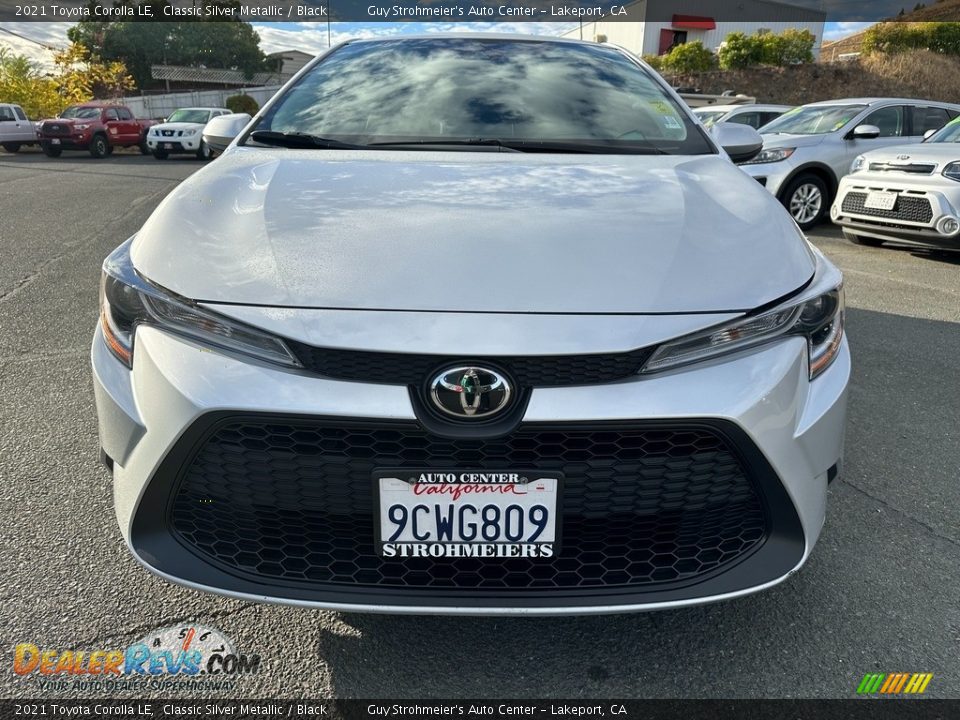 2021 Toyota Corolla LE Classic Silver Metallic / Black Photo #2