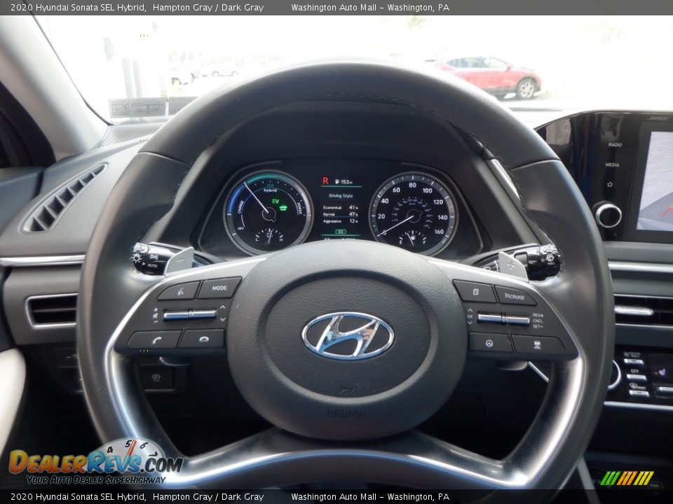 2020 Hyundai Sonata SEL Hybrid Hampton Gray / Dark Gray Photo #25