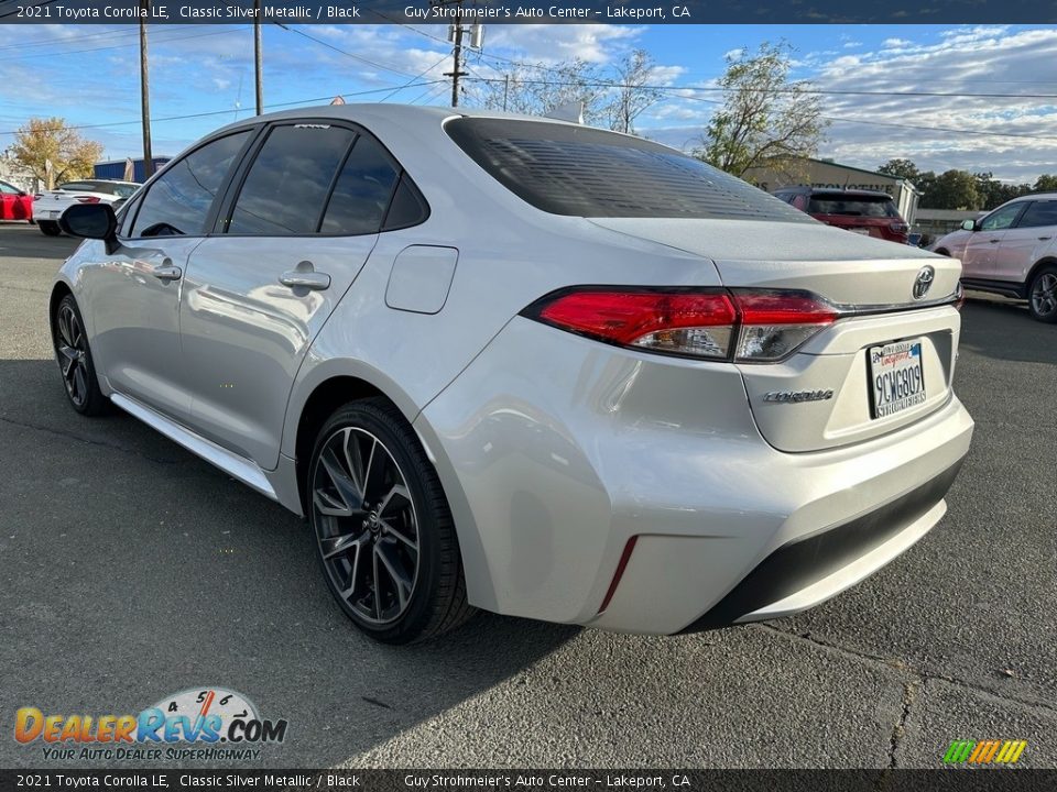 2021 Toyota Corolla LE Classic Silver Metallic / Black Photo #4