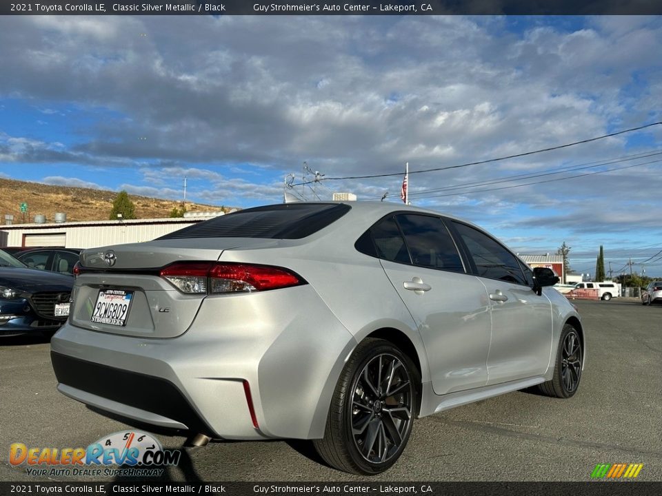 2021 Toyota Corolla LE Classic Silver Metallic / Black Photo #6