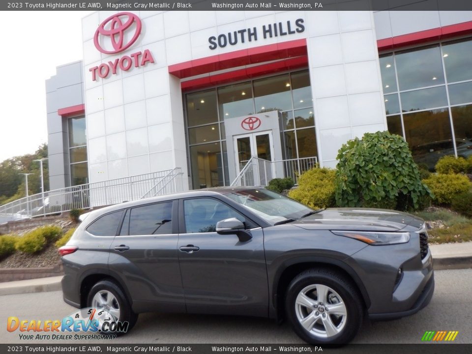 2023 Toyota Highlander LE AWD Magnetic Gray Metallic / Black Photo #2