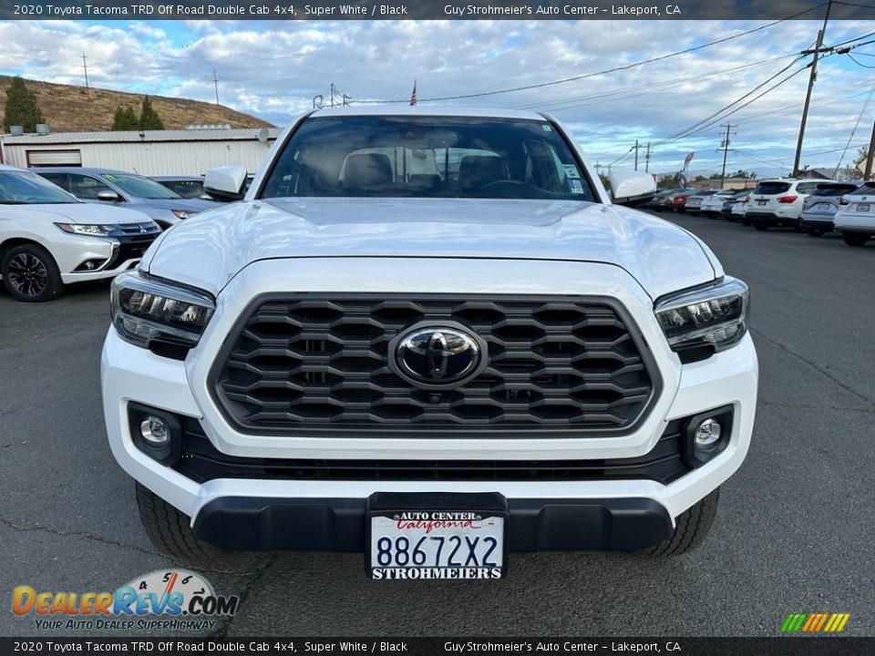 2020 Toyota Tacoma TRD Off Road Double Cab 4x4 Super White / Black Photo #2