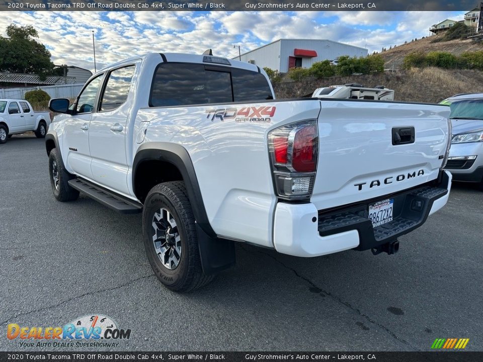 2020 Toyota Tacoma TRD Off Road Double Cab 4x4 Super White / Black Photo #4
