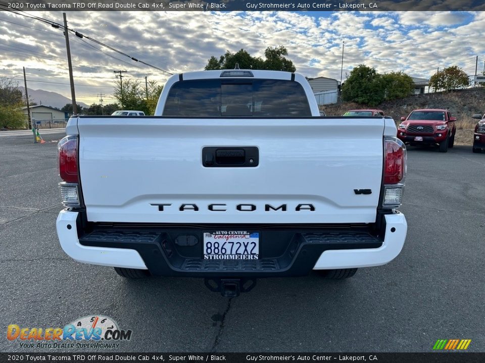 2020 Toyota Tacoma TRD Off Road Double Cab 4x4 Super White / Black Photo #5